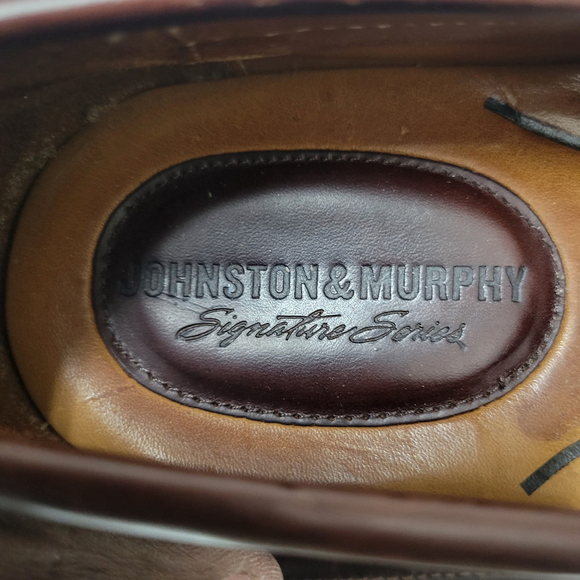 Johnston and Murphy Dress Shoes Mens 10M Brown Tassel Leather Loafer #20-6236 main image 6
